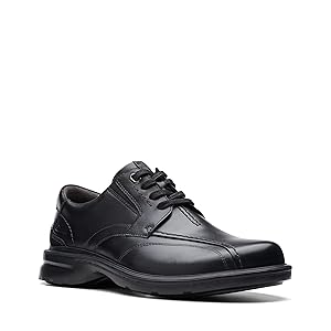 【極美品】クラークス ビジネスシューズ 26.5㎝ Clarks 革靴 黒レザー 極美品 Clarks クラークス LT Slip スリッポン ブラック